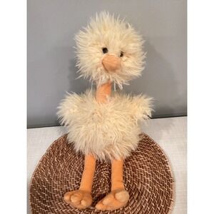 Fuzzy Yellow Duck Bird Plush Stuffed Animal 16 Inch